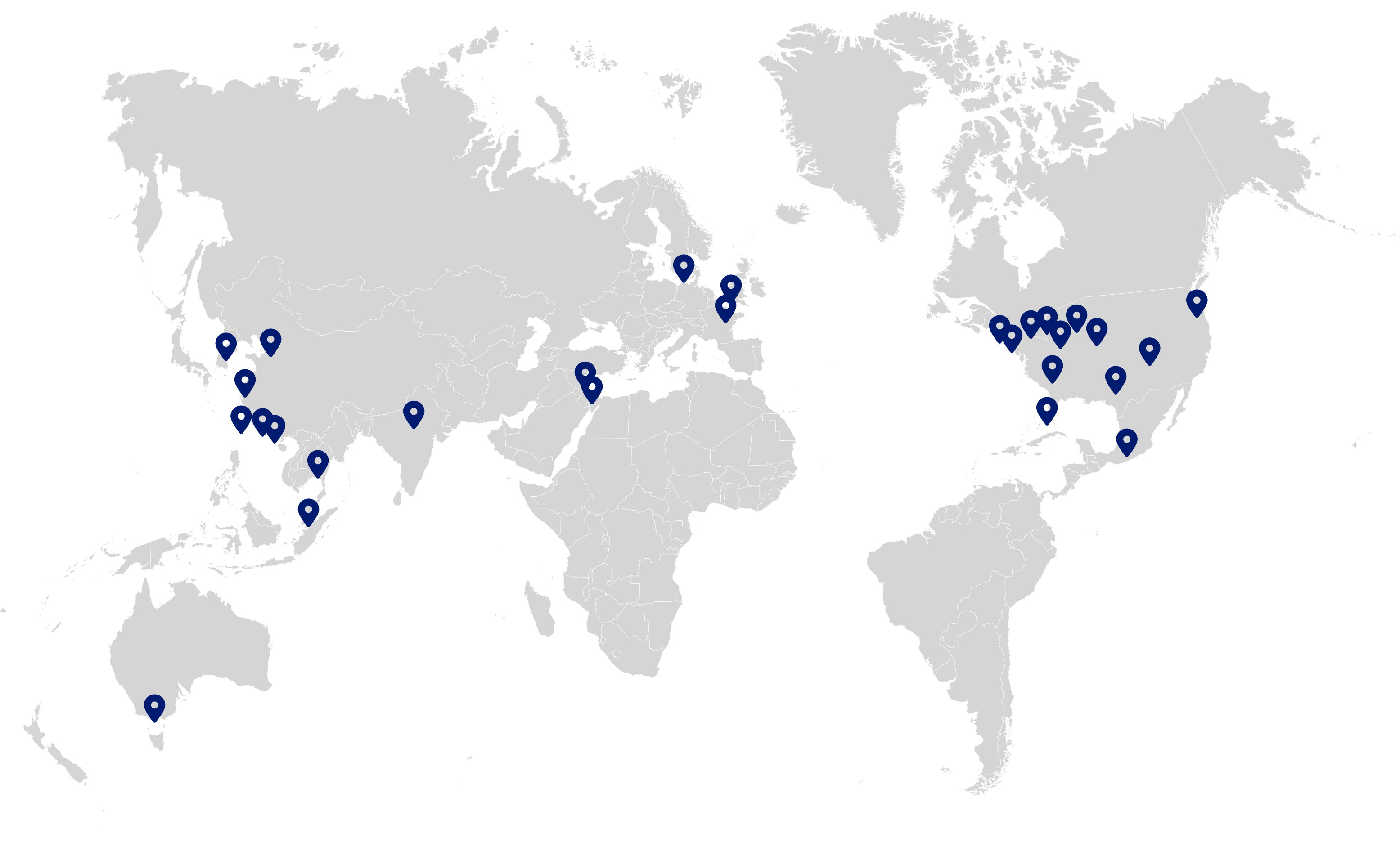 Map of Hubbard-Hall Distributors